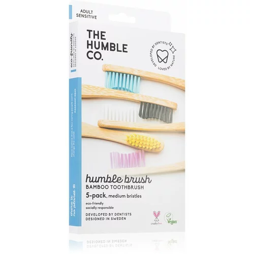 The Humble&Co Brush Adult četkica za zube od bambusa medium I. 5 kom