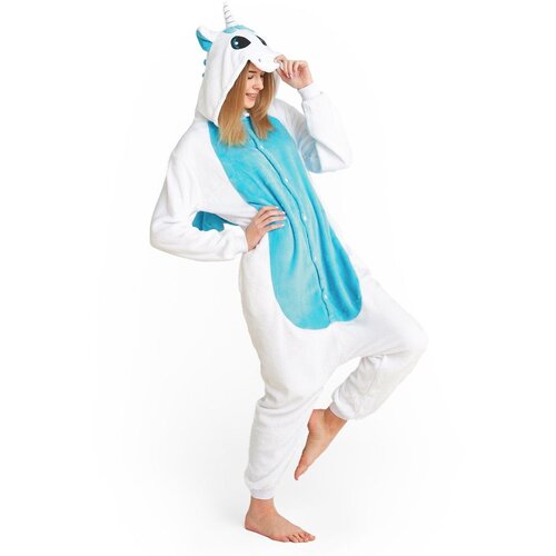  Pidžama Kigurumi Jednorog plavi S Slike