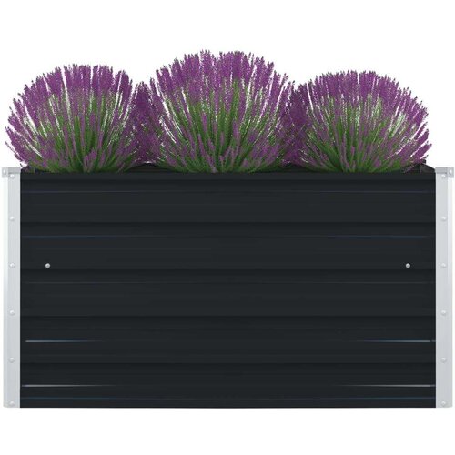  Povišena vrtna gredica 100x100x45 cm pocinčani čelik antracit Cene