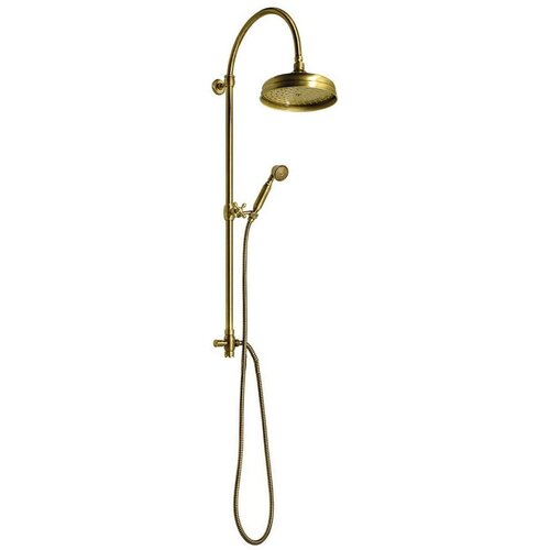 Sapho Mjedeni set za tu&amp;scaron; kabinu u brončanoj boji s glavom za tu&amp;scaron;/sa ručnim tu&amp;scaron;em 142 cm Antea &amp;ndash; Slike