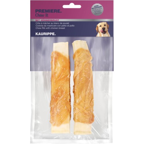 Premiere Dog Pribolj&scaron;ek Chew It Rib z pi&scaron;čancem 200 g Cene