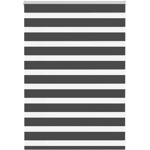 vidaXL Zavjesa zebra crna 105x100 cm &scaron;irina tkanine 100 9 cm poliester Cijene