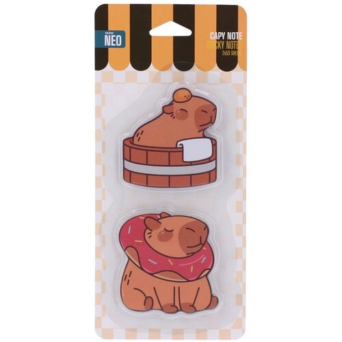 Sazio Neo Capy note, blokčič, samolepljivi, 2 x 50 listova, Capybara Cene