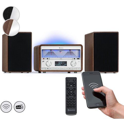 Auna Elton, stereo sustav, CD, BT, MP3, DAB+, FM radio, VU metar, pozadinsko osvjetljenje Cijene