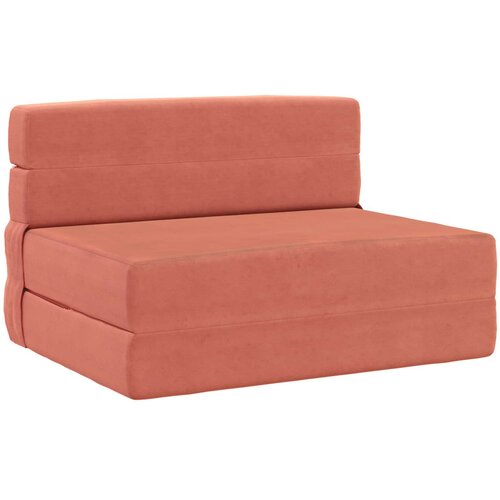  Preklopni madrac za sofu Crvena narančasta 70 x 80 x 60 cm Slike
