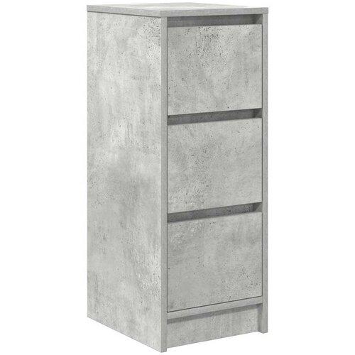  Komoda siva boja betona 29,5x34x76 cm od konstruiranog drva Slike