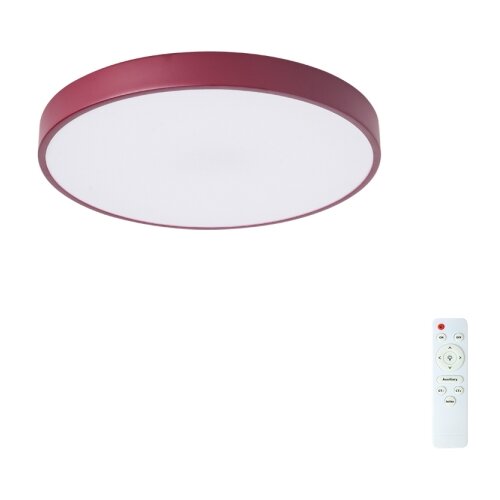  Brilagi-LED prigu&amp;scaron;iva plafonska svetiljka POOL LED/48W/230V 3000-6000K 40 cm bordo + daljinski upravljač Slike