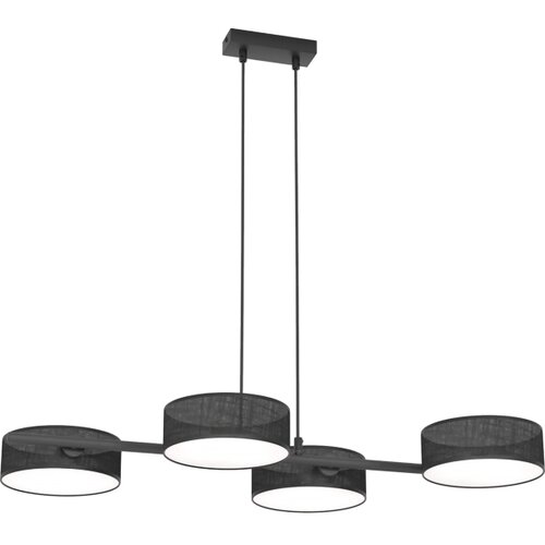  Visilica na sajli DRUMZ 4xE14/10W/230V crne boje Slike