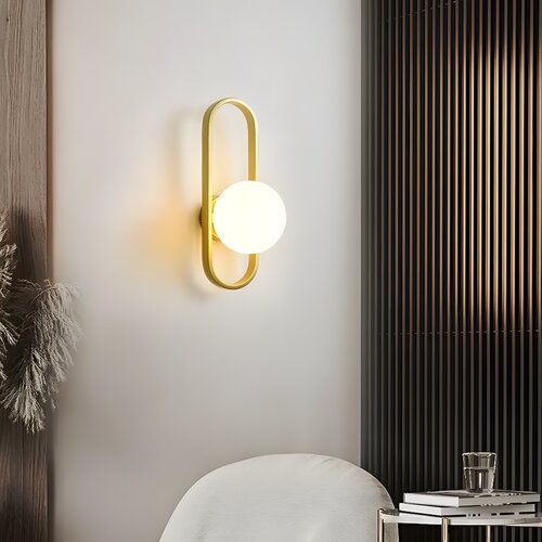Toolight Zidna Svjetiljka APP1756-1W Brush Gold White Slike