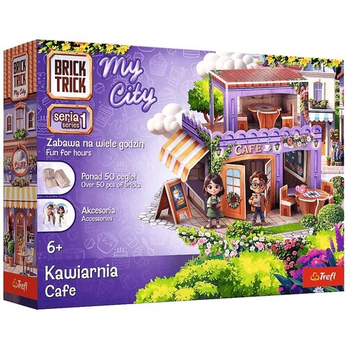 Trefl Brick Trick gradimo od cigle: My City Kavana građevinski set od 50 dijelova - Slike