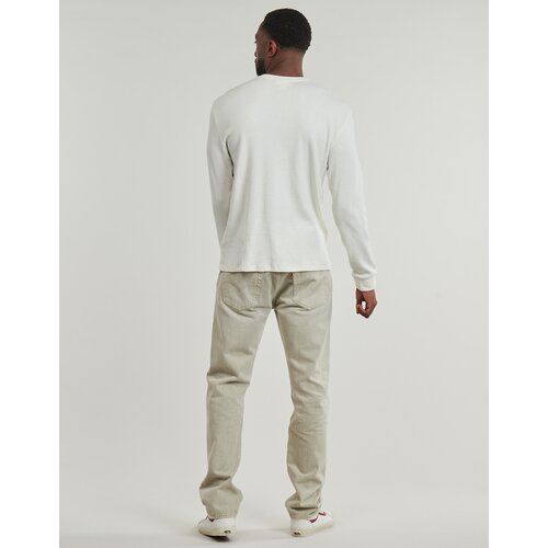 Calvin Klein Jeans Majice z dolgimi rokavi LS WAFFLE BADGE CREWNK TEE Bela Cene