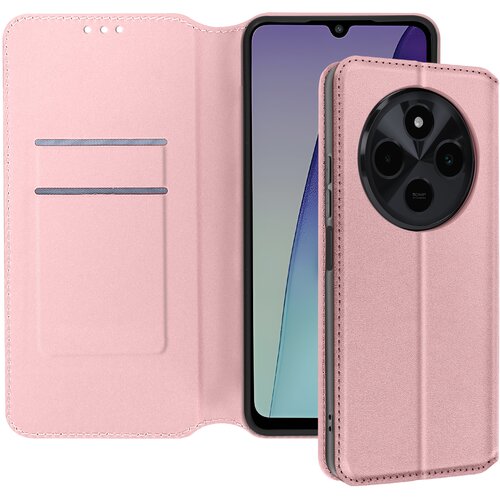 AVIZAR Ohišje za Xiaomi Redmi 14C Clapet Card and Video Holder, Šampanjec roza, (5000011210) Cene