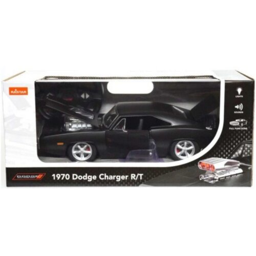  Licencirani auto na daljinsko upravljanje Dodge Charger R/T - crni Slike
