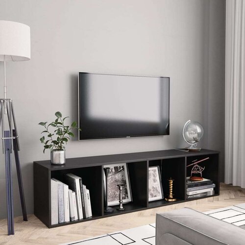 Ormarić za knjige/TV crni 143 x 30 x 36 cm Cijene