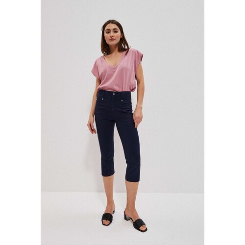 Marisse Lyocell Capri Pants L-Sp-3709 Navy Cene