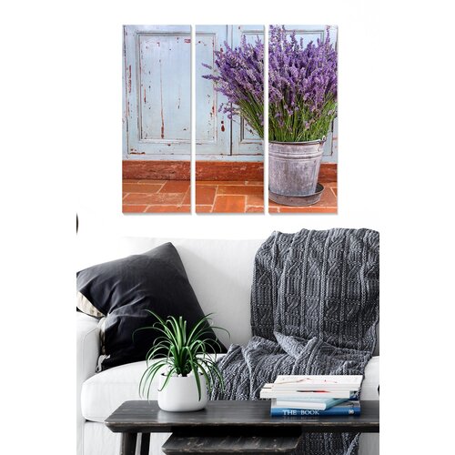 Wallity MDF11576 multicolor decorative mdf painting (3 pieces) Slike