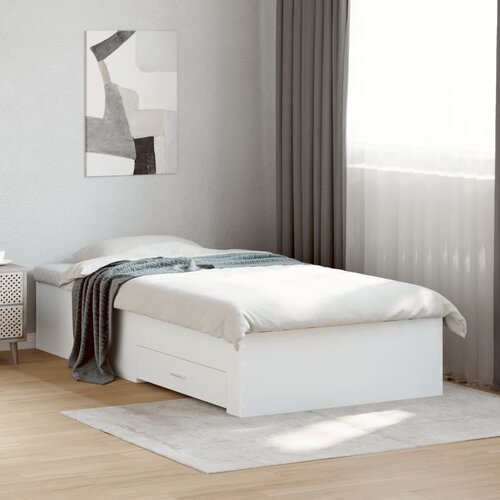 Furnova Posteljni okvir s predali bel 90x190 cm inženirski les, (21934127) Slike