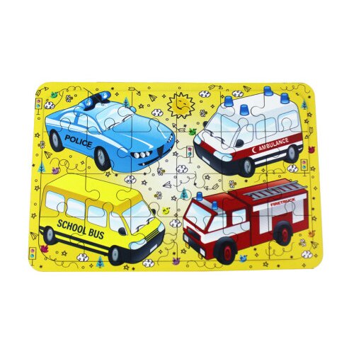 OKUTAN Igračka puzzle drvene vozila 24/1 T5007 Cijene