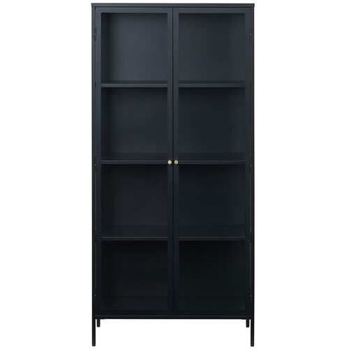 Unique Furniture Crna vitrina Carmel, visina 190 cm Slike