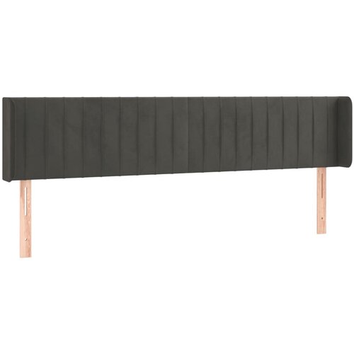 Maison Chic vzglavna omarica - nočna omarica - posteljna omarica z ušesi temno sivo 203x16x78/88 cm žamet, (21710192) Cene