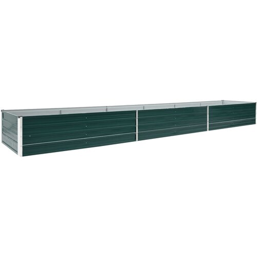VidaXL Visoka greda pocinkano jeklo 480x80x45 cm zelena, (20618517) Slike