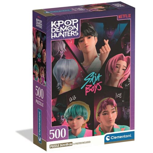 Clementoni K-pop lovci na demone Saja Boys, 500-dijelna slagalica - Slike
