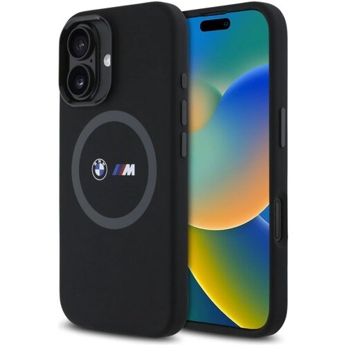 BMW SILIKONSKI OVITEK S POTISKOM M MAGSAFE ZA IPHONE 16 ČRN OVITEK, (21897726) Cene