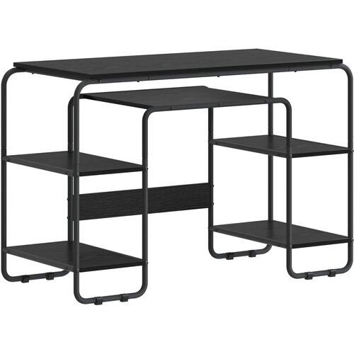  Stol s pohranom Crni hrast 113,5 x 52 x 75,5 cm Slike
