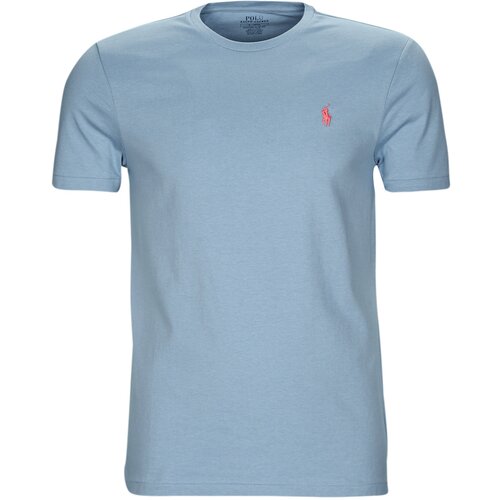 Polo Ralph Lauren Majice s kratkimi rokavi T-SHIRT AJUSTE EN COTON Modra Slike