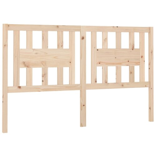 Maison Chic posteljno vzglavje - vzglavna omarica - nočna omarica 141x4x100 cm trdna borovina, (21704792) Slike