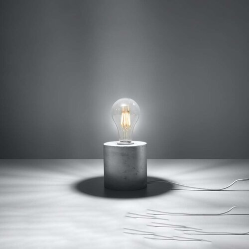 Stolna Sollux SL.0680 - Stona lampa SALGADO 1xE27/60W/230V beton Slike