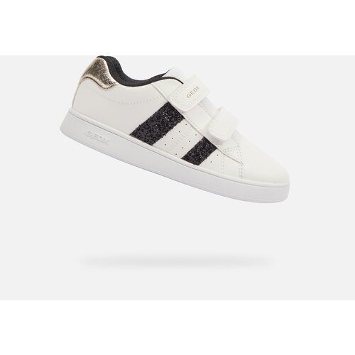 Geox White Girls Sneakers Eclyper Girl - Girls Cene