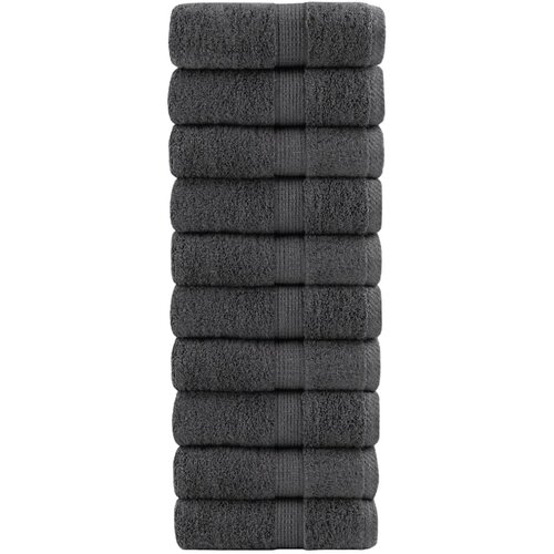 Premium ručnici za pranje SOLUND 10 kom antracit 30x30 cm 600 g/m² Cene