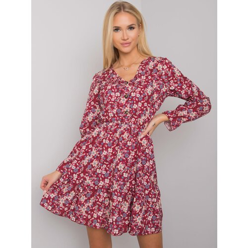 Och Bella Dress-TW-SK-BI-25624.20P-burgundy Slike