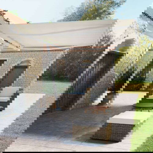  Samostojeća automatska tenda 500 x 350 cm krem Cijene