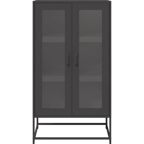  Visoka ploča crna 68x39x123 cm čelik Slike