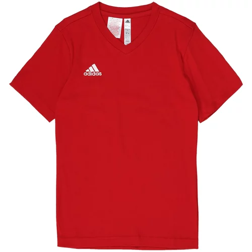 Adidas Tehnička sportska majica 'Entrada 22' crvena / bijela