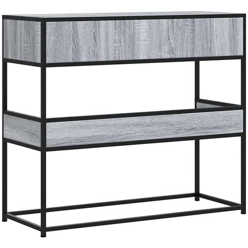 VidaXL Konzolni stol boja hrasta 90x35x80 cm konstruirano drvo Slike