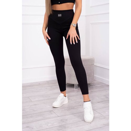 Kesi Ribbed leggings black Slike