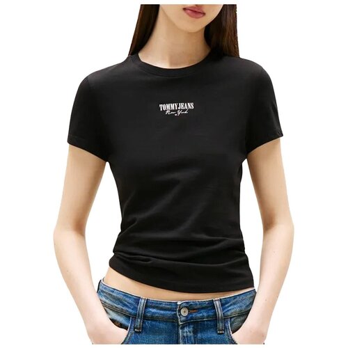 Tommy Jeans Majice s kratkimi rokavi DW0DW20913 Črna Cene