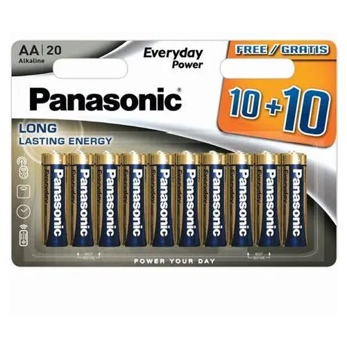 Panasonic baterije LR6EPS/20BW-AA Alkalne Everyday 20 komada Cene