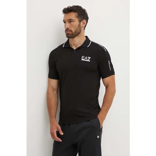 Ea7 Emporio Armani Polo moški, črna barva, 3DPF20.PJ03Z