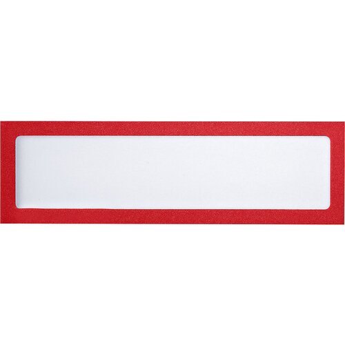 eurokraft basic Magnetni informacijski žep, za napise, DIN A4 pokončno / DIN A5 prečno, 225 x 60 mm, rdeč okvir, DE 10 kosov Cene