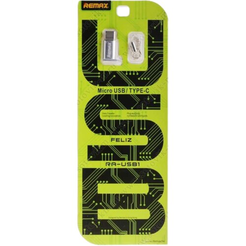 Remax Adapter Lekiz RA-SB1, Micro USB na Type-C, Sivi Cijene