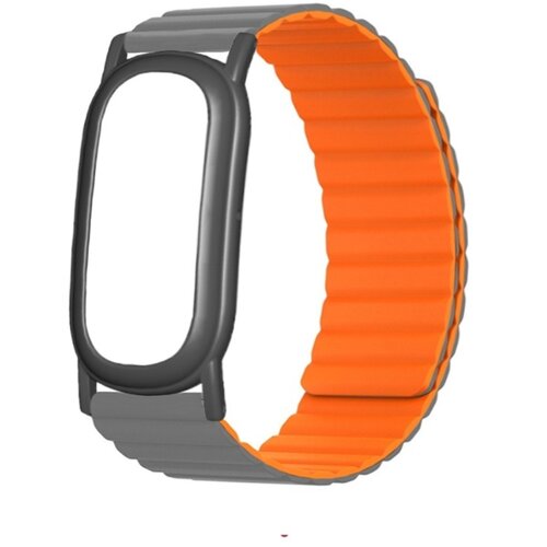 INF Silikonski nadomestni trak za Fitbit Air z magnetom, sivo-oranžen, (5000369154) Cene