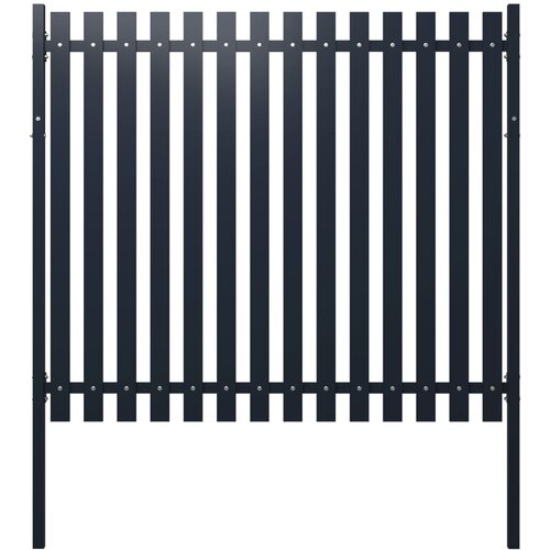  Ograjni panel antraciten 174,5x170 cm prašno premazano jeklo Cene