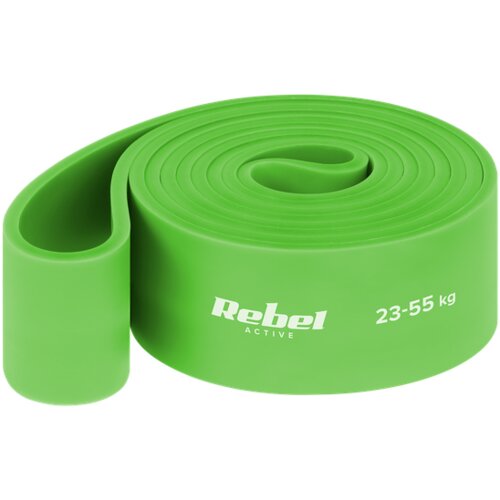 Rebel Active lateks traka za vježbanje - Power Band PL-5, zelena 23-55 kg Slike