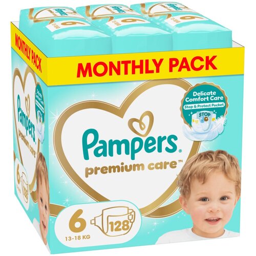 Pampers Premium Care pelene (mesečni box), veličina 6, 13-18 kg, 128 kom Cene