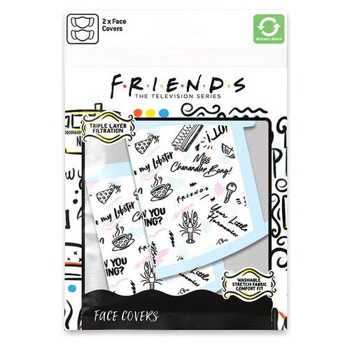 Pyramid maska za obraz FRIENDS (PHRASES) dvojno pakiranje Cene