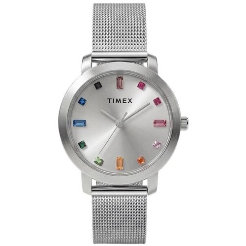 Timex Analogne ure ty576200 Srebrna Cene